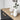 Comoda living cu efect de marmura, nuanta marmura/natur, 180x41x77,8 cm