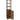 Dulap de depozitare in stil turn, 5 rafturi, compartiment cu usa, 37x30x167cm, maro rustic
