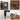 Dulap pantofi din MDF cu 3 usi basculante, pentru 15-24 perechi, 80x30x130cm, maro rustic