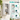 Dulap suspendat baie FIN cu 1 usa si raft interior, PAL laminat, 30x22x60 cm, alb