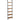 Etajera tip scara 6 rafturi, PAL si cadru metalic, 60x30x205 cm, maro rustic