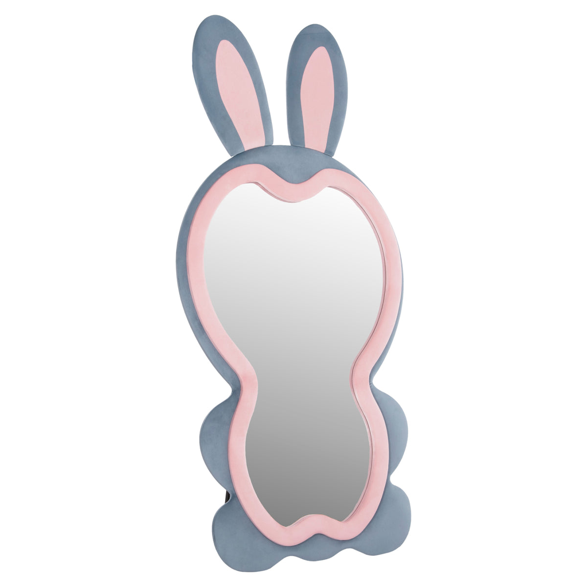 Oglinda de podea Bunny, MDF, albastru/roz, 80x162 cm