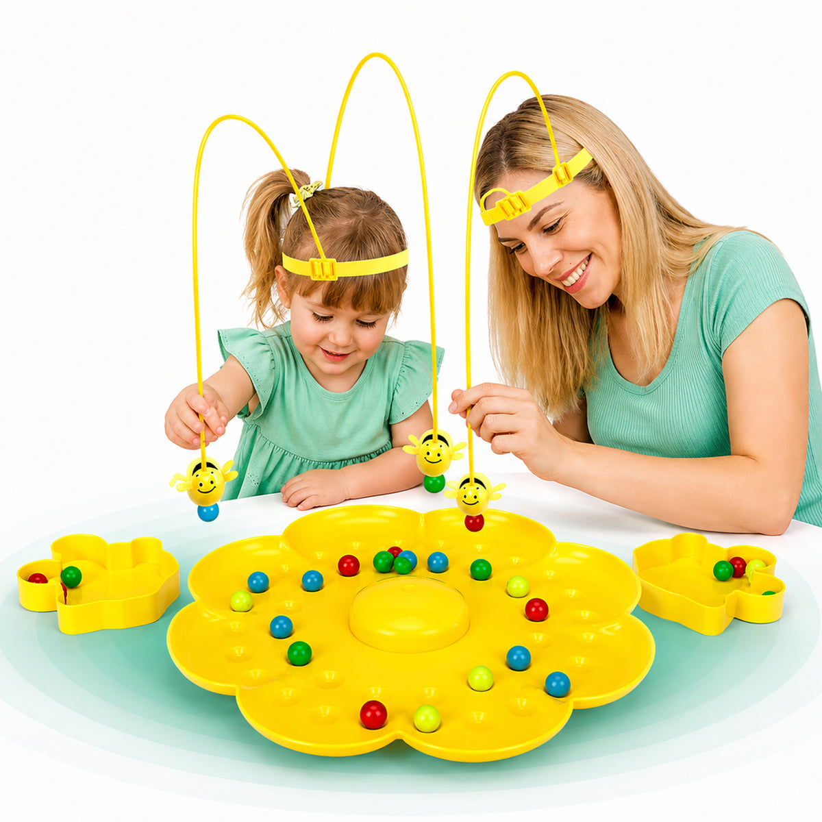 Joc interactiv Albinuță pentru copii, Tabla magnetica multifunctionala, Galben