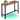 Masa de bar inalta, cadru metalic, design industrial, 120x40x100cm, maro rustic