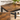 Masa de bar ingusta, cadru metalic, stil industrial, 100x40x90 cm, maro rustic si negru