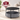 Masuta de cafea rotunda cu cos de stofa, stil modern, 45x75cm, negru cu gri