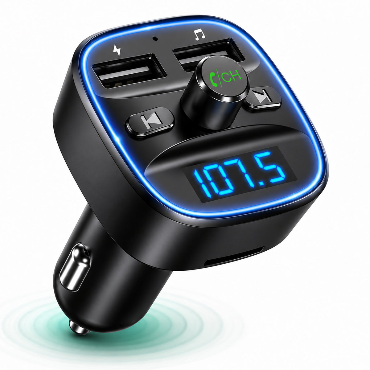 Modulator FM, Bluetooth 5, incarcator auto cu quickcharge 3, Port USB
