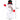 Om de zapada gonflabil de Craciun, LED alb, umflare automata, 100x240 cm, alb