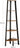 Raft de colt cu 5 niveluri, PAL si otel, 5 kg pe nivel, 32,5x34x159 cm, maro rustic si negru