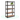 Raft de depozitare metalic, cu rafturi din MDF, 5 polite, max. 875 kg, 180x90x40cm, negru