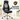 Scaun de birou ergonomic cu tetiera si brate rabatabile, spatar mesh, maxim 120 kg, 68×116-126 cm, negru
