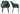 Scaun living tapitat din catifea cu cotiere, sarcina 110 kg, 63x60x85 cm, verde