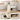 Set 2 noptiere 39x28x41 cm, cu sertar si compartiment deschis, PAL bej natur si alb