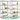 Set 2 rafturi depozitare, otel ranforsat si MDF E1, polite reglabile, 90x40x180 cm, argintiu