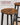 Set 2 scaune bar industriale, sezut rotund, 110 kg/scaun, 32x32x74 cm, maro rustic/negru
