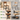 Set 2 scaune de living, cu spatar, stil industrial, 37x50x87 cm, maro rustic
