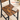 Set 2 scaune de living, cu spatar, stil industrial, 37x50x87 cm, maro rustic