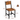 Set 2 scaune de living, cu spatar, stil industrial, 37x50x87 cm, maro rustic