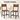 Set 2 scaune de living, cu spatar, stil industrial, 37x50x87 cm, maro rustic