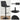 Set de 2 scaune de bar, cu spatar, reglabile in inaltime, tapitat cu PU, 47x51x(89-109)cm, negru