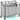 SONGMICS Cos de rufe cu 4 saci detasabili, structura metalica pe roti, 4x35L, 87x38x81cm, gri