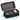 SONGMICS Cutie ceasuri Ronne Collection, pentru 3 ceasuri, piele PU aspect impletit, 10x20x9 cm, negru