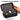 SONGMICS Cutie ceasuri Ronne Collection, pentru 3 ceasuri, piele PU aspect impletit, 10x20x9 cm, negru