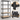 SONGMICS Raft de depozitare metalic, cu rafturi din PAL, 5 polite, max. 600 kg, 200x100x50cm, negru