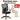 SONGMICS Scaun de birou ergonomic mesh, reglabil complet, brate si suport lombar ajustabile, 68x67x113 cm, negru