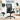 SONGMICS Scaun de birou ergonomic mesh, reglabil complet, brate si suport lombar ajustabile, 68x67x113 cm, negru