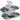 SONGMICS Set de 50 de umerase subtiri din plastic, antialunecare, cu deschidere U, carlige rotative 360°, 42 cm, gri