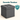 SONGMICS Taburet cu sezut moale, spatiu de depozitare, maxim 300kg, 38x38x38cm, gri inchis