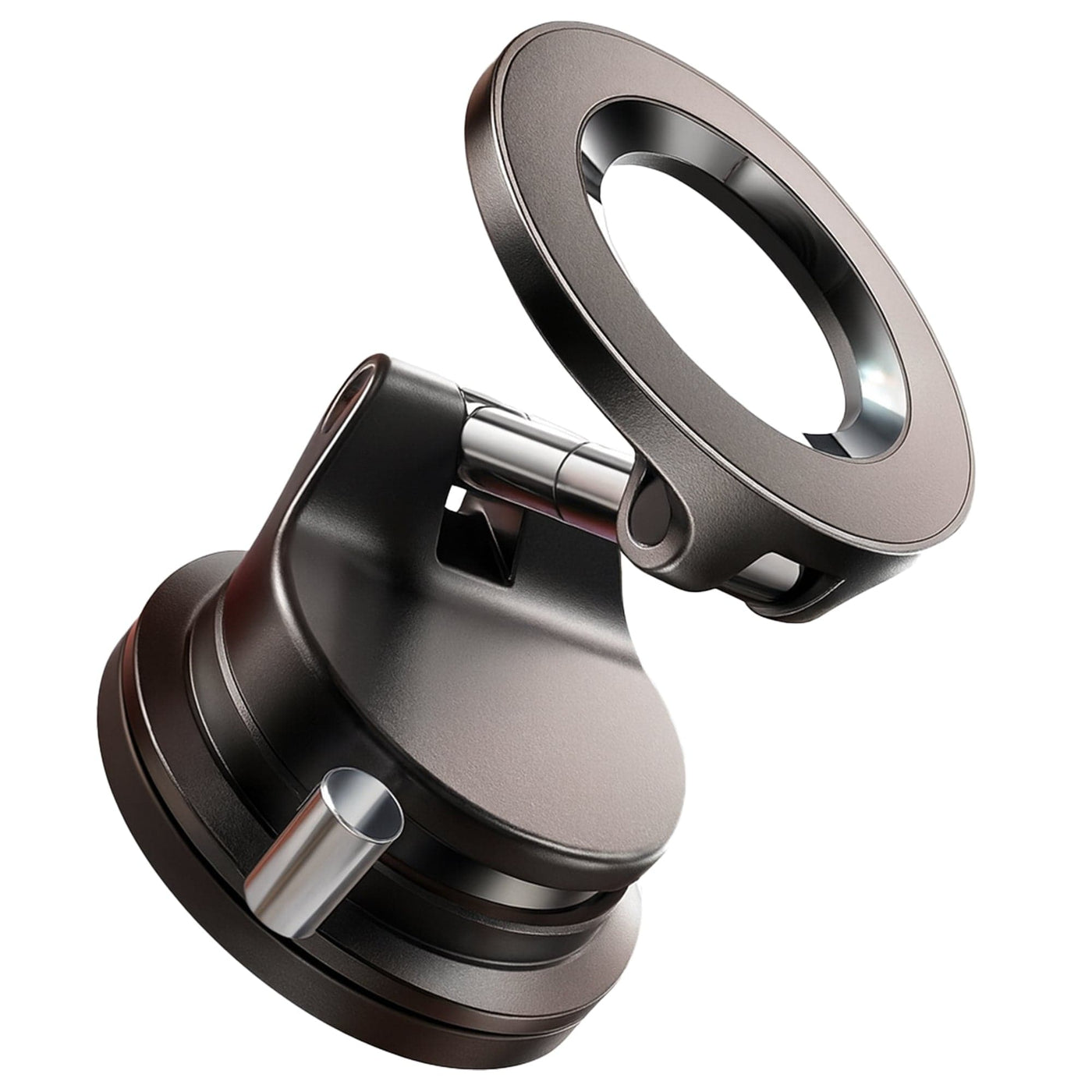 Suport magnetic auto cu vacuum, Rotatie 360°, Ventuza cu blocare prin levier - Imagine 1