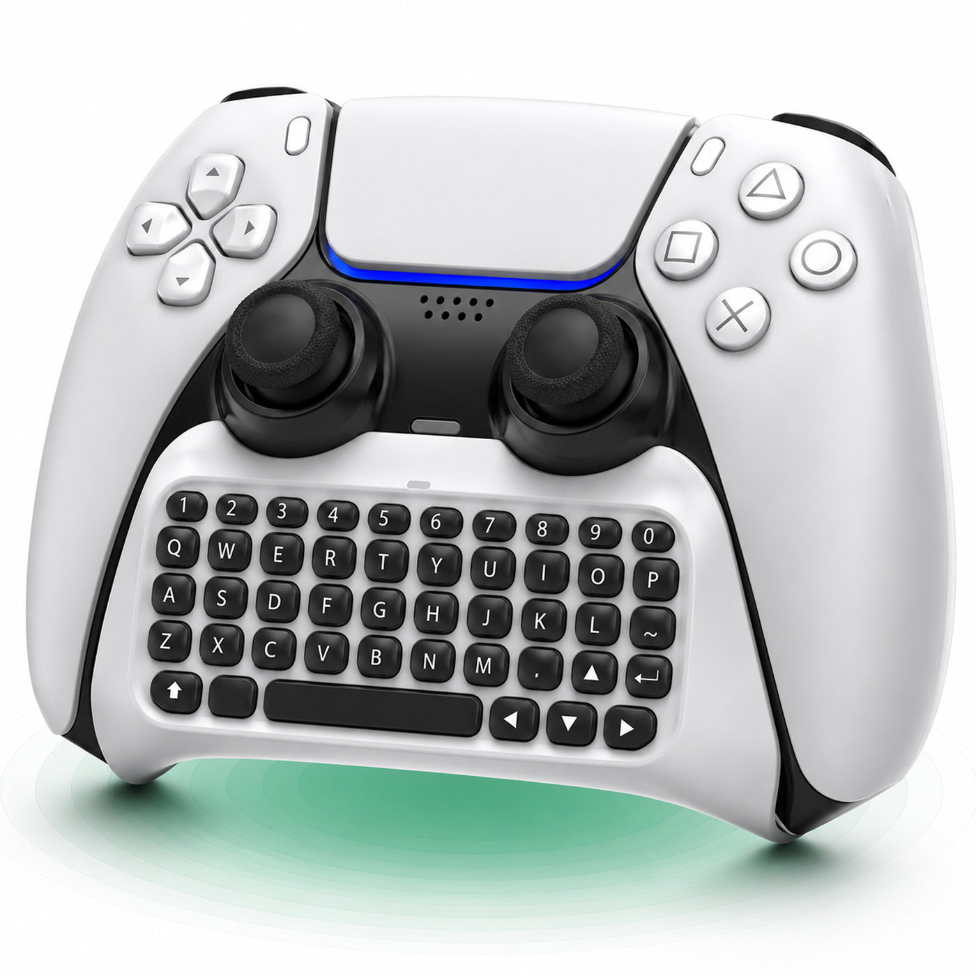 Tastatura Wireless Timebox, Gamepad Chatpad, Bluetooth 3, 5MM, Ergonomic, Alb