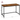 VASAGLE Birou calculator cu blat din PAL, cadru metalic, stil industrial, 120x60x75 cm, maro rustic
