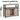 VASAGLE Comoda pentru living sau bucatarie, cu 2 usi glisante, rafturi reglabile, stil rustic, 33x100x80cm, gri