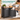 VASAGLE Cos de rufe, 2 compartimente, saci de rufe detasabili, raft, cadru metalic, 2x46L, 73x33x72 cm, maro si gri antr
