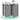 VASAGLE Cos de rufe, 2 compartimente, saci de rufe detasabili, raft, cadru metalic, 2x46L, 73x33x72 cm, alb si gri desch