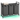 VASAGLE Cos de rufe, 3 compartimente, saci de rufe detasabili, raft, cadru metalic, 3x38L, 93x33x72 cm, negru