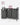 VASAGLE Cos de rufe, 3 compartimente, saci de rufe detasabili, raft, cadru metalic, 3x38L, 93x33x72 cm, negru