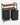 VASAGLE Cos de rufe, cu 2 saci detasabili, 2 rafturi, capacitate de 46L per sac, 73x33x72cm , maro rustic si negru