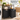 VASAGLE Cos de rufe, cu 2 saci detasabili, 2 rafturi, capacitate de 46L per sac, 73x33x72cm , maro rustic si negru