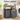VASAGLE Cos de rufe, cu 2 saci detasabili, 2 rafturi, capacitate de 46L per sac, 73x33x92cm , negru si gri