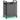 VASAGLE Cos de rufe, sac de rufe detasabil, raft, cadru metalic, 65L, 50x33x72 cm, negru si gri