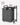 VASAGLE Cos de rufe, sac de rufe detasabil, raft, cadru metalic, 65L, 50x33x72 cm, negru si gri
