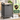 VASAGLE Cos de rufe, sac de rufe detasabil, raft, cadru metalic, 65L, 50x33x72 cm, negru si gri