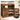VASAGLE Dulap baie baza lavoar, cu 2 usi, 2 rafturi, 60x30x60 cm, maro rustic
