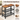 VASAGLE Masa de cafea laterala, cu 3 nivele, cadru din otel, 60x30x60cm, maro rustic