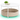 VASAGLE Masuta de cafea rotunda cu cos de stofa, stil modern, 45x75cm, alb cu bej