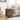 VASAGLE Noptiera cu 3 sertare pentru dormitor, design industrial, 40x40x60cm, maro rustic